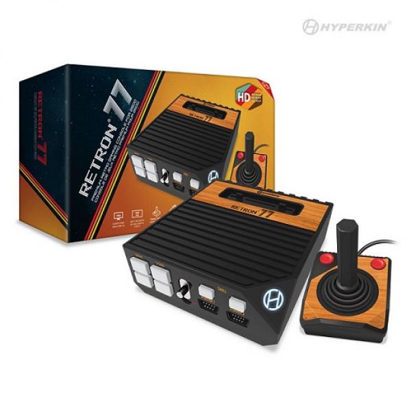 A26 Atari 2600 System - RETRON 77 - (3rd) Hyperkin - Black with wood trim - NEW