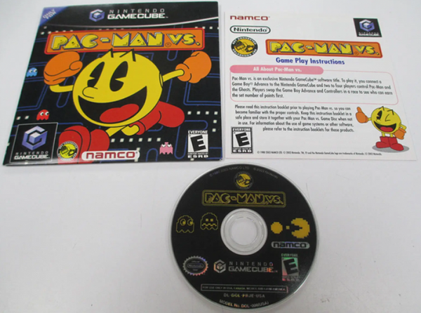 GC Pac-Man Vs - Cardboard Paper Sleeve - Gameboy Advance Link Cable Required