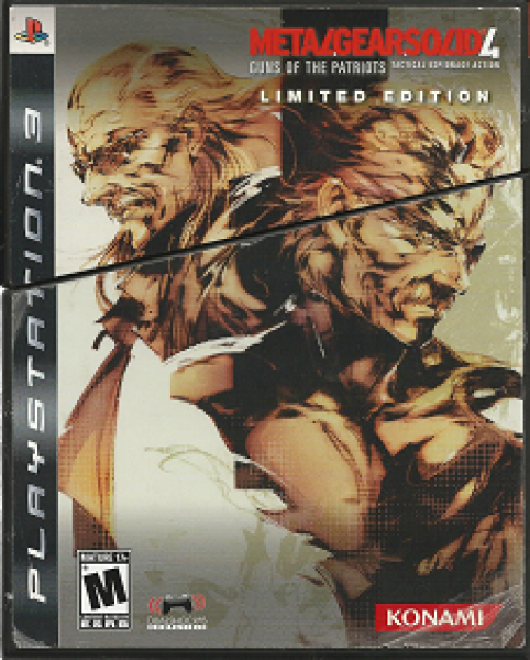 PS3 Metal Gear Solid 4 - Guns of the Patriots - Limited Edition - Complete with Collectible Box, Game,  Bonus Blu-ray and OST CD