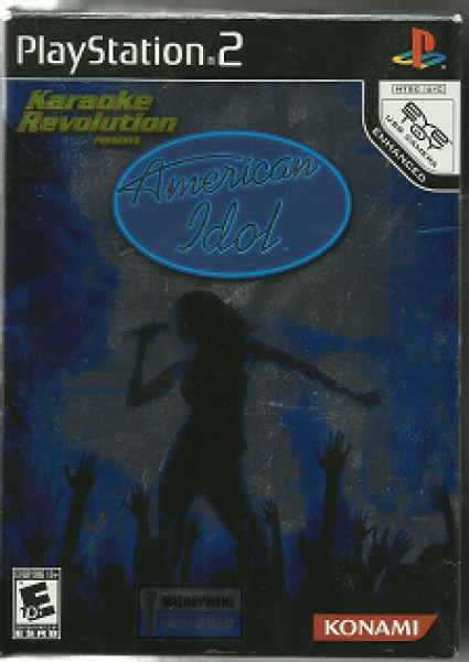 PS2 Karaoke Revolution - American Idol - Game and Microphone