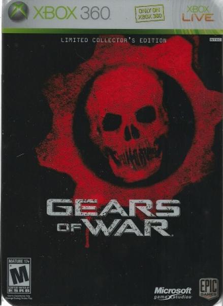 X360 Gears of War - Limited Collector's Edition - Complete in Tin Box with Game, Art Book, and Bonus Disc - DLC MAY NOT BE INCLUDED