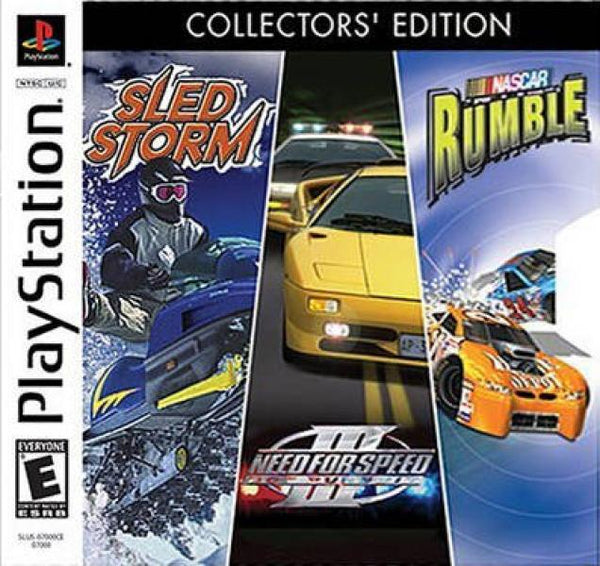 PS1 EA Racing Pack - Collector's Edition - Complete with Slipcover and Games