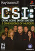 PS2 CSI: Crime Scene Investigation - 3 Dimensions of Murder