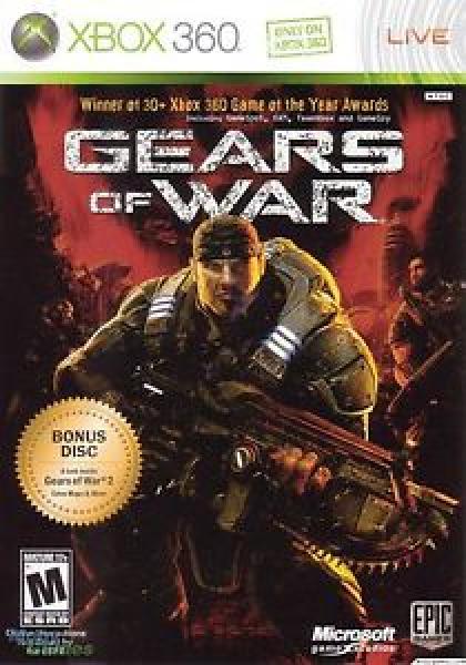 X360 Gears of War - 2 Disc Edition - Game and Bonus Disc