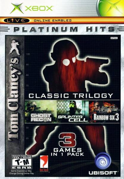 XBOX Tom Clancy's Classic Trilogy - Ghost Recon / Splinter Cell / Rainbow Six 3 - 3 Discs