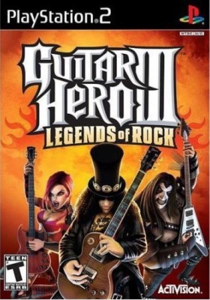 PS2 Guitar Hero III 3 - Legends of Rock - Game Only