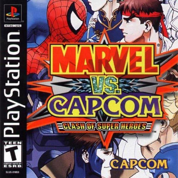 PS1 Marvel vs Capcom - Clash of Super Heroes