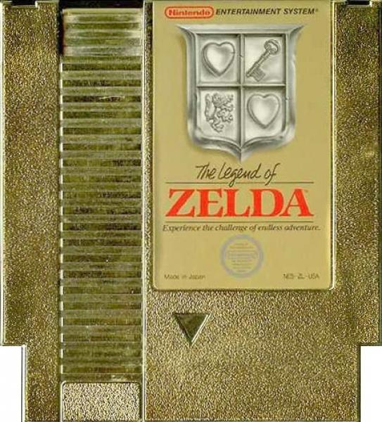 NES Legend of Zelda - Gold Cartridge - 3 Screw