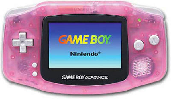 GBA Game Boy Advance - System HW - Fuchsia / Clear Pink - USED
