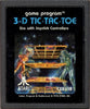 A26 3D Tic Tac Toe - Atari Text or Picture Label