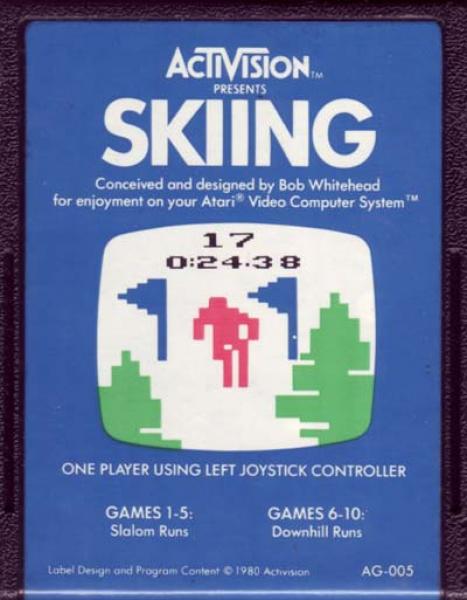 A26 Skiing - Atari Picture Label