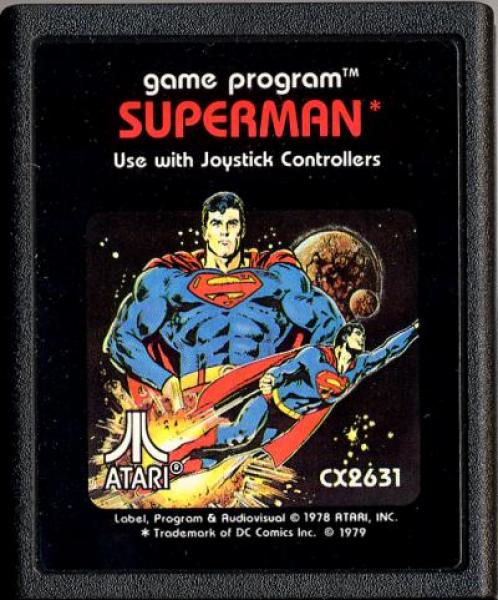A26 Superman - Atari Text / Picture Label or Sears / Telegames Picture Label