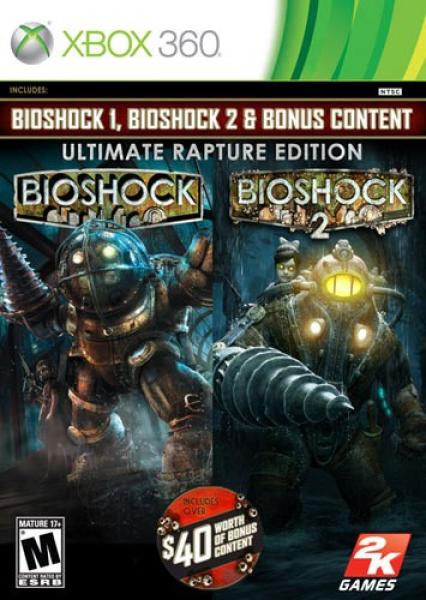 X360 BioShock - Ultimate Rapture Edition - BioShock / BioShock 2 - 4 Discs - DLC MAY NOT BE INCLUDED