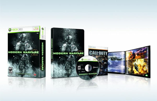 X360 Call of Duty - Modern Warfare 2 - Hardened Edition - Complete with Steelbook, Game, and Art Book - DLC MAY NOT BE INCLUDED