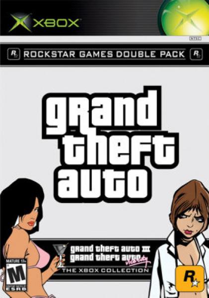 XBOX Grand Theft Auto GTA - Rockstar Games Double Pack - GTA III 3 / Vice City - Xbox Collection