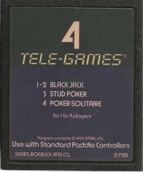 A26 Poker Plus - Sears / TeleGames Picture or Text Label