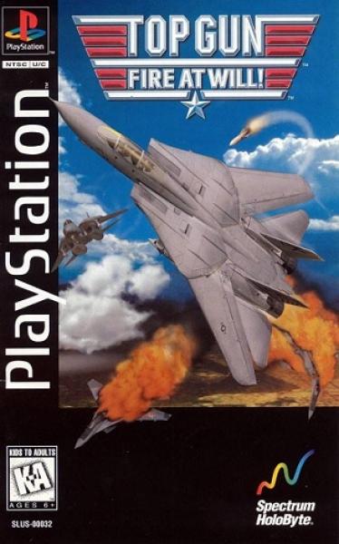 PS1 Top Gun - Fire at Will - LONG BOX