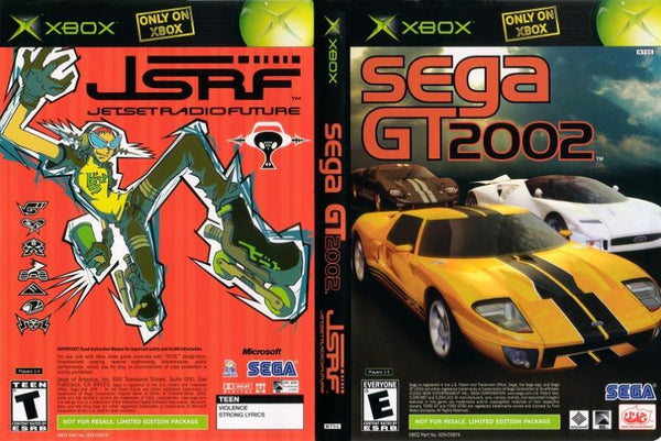 XBOX Sega GT 2002 / Jet Set Radio Future JSRF