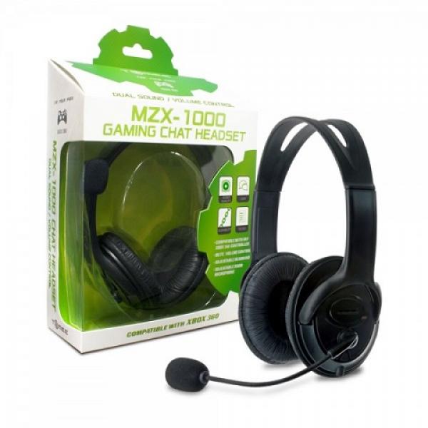X360 Headset - Wired (3rd) - NEW - Hyperkin MZX-1000 - wired - black