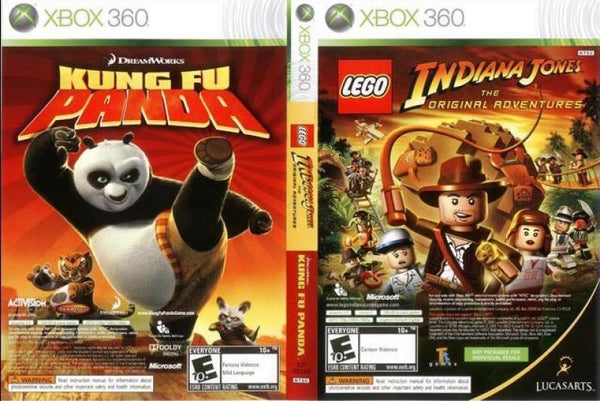 X360 LEGO Indiana Jones / Kung Fu Panda - 2 Pack