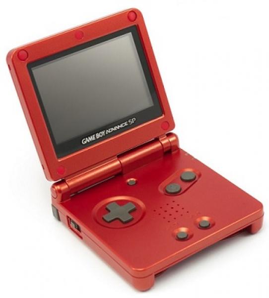 GBA Game Boy Advance SP HW - Red - 1st Gen (AGS-001)