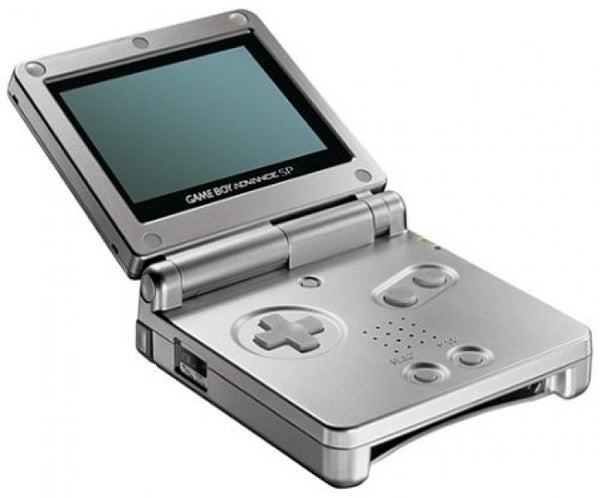 GBA GBASP Game Boy Advance SP - System HW - Platinum Silver - AGS-001 - USED