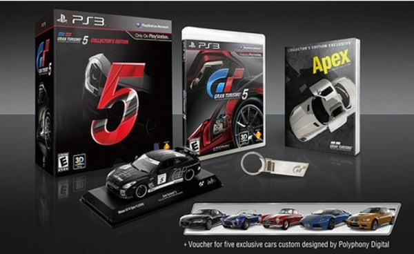 PS3 Gran Turismo 5 - Collector's Edition - Complete with Big Box, Game, Diecast Car, Keychain, Car Guide and Numbered Certificate of Authenticity - DLC MAY NOT BE INCLUDED