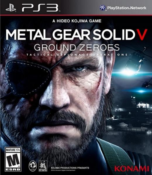 PS3 Metal Gear Solid V 5 - Ground Zeroes - DLC MAY NOT BE INCLUDED