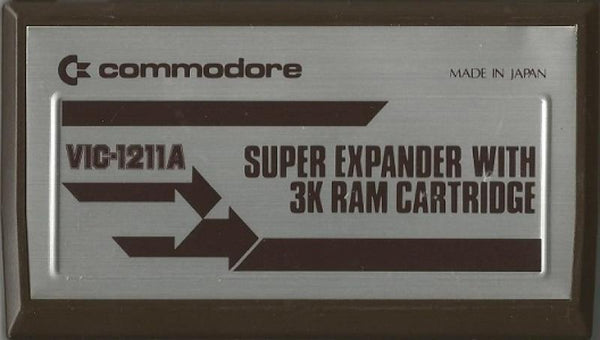 VIC20 Super Expander with 3K RAM Cartridge