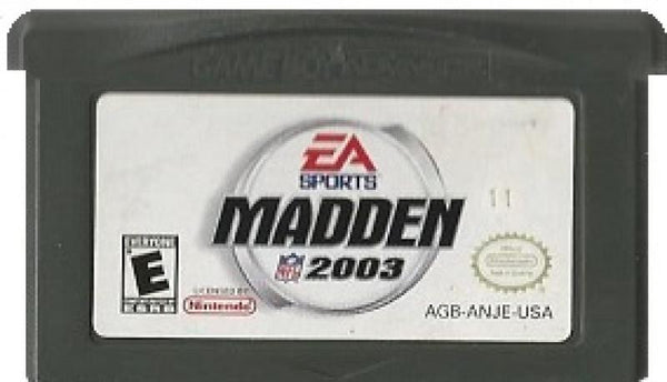 GBA Madden 2003