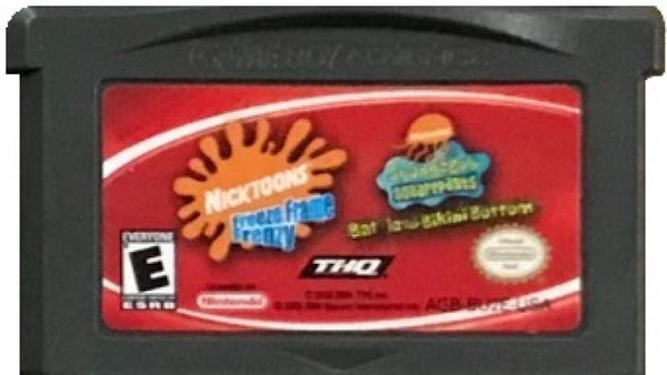 GBA Nicktoons Freeze Frame Frenzy and SpongeBob SquarePants - Battle for Bikini Bottom - 2 in 1