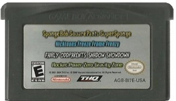 GBA Nickelodeon Pack - SpongeBob SquarePants SuperSponge/ Freeze Frame Frenzy / Fairly OddParents / Rocket Power