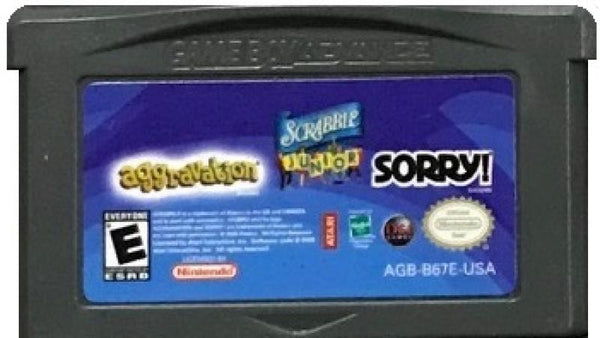 GBA Aggravation / Scrabble Jr / Sorry - 3 pack