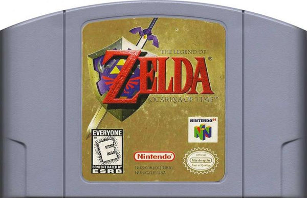 N64 Legend of Zelda - Ocarina of Time - Gray Cartridge