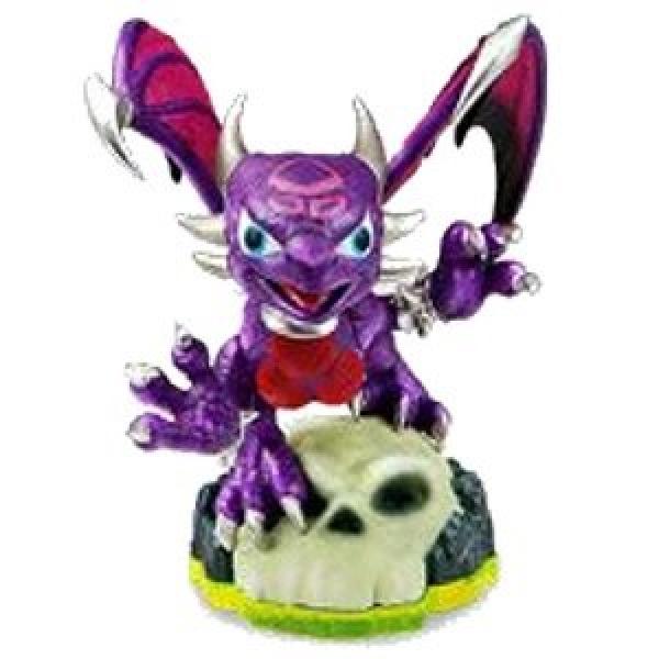 Skylanders - Spyro's Adventure - Figure - Green Base - Undead - Cynder - Purple Dragon on Skull - 84174888 - USED