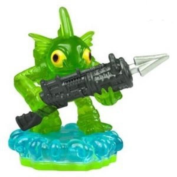 Skylanders - Spyro's Adventure - Figure - Green Base - Water - Green Gill Grunt - Chase Variant - Green Fish Man with Spear Gun - 83978888 - USED