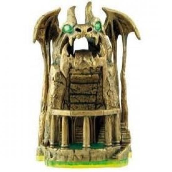 Skylanders - Spyro's Adventure - Magic Item - Green Base - Dragons Peak - Gold Dragon Fortress - 84242888 - USED