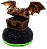 Skylanders - Spyro's Adventure - Magic Item - Green Base - Hidden Treasure - Open Treasure Chest w/ Gold Wings & Dragon Head - 83988888 - USED