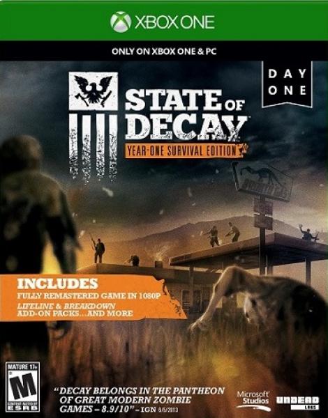 XB1 State of Decay - Year One Survival Edition - DLC MAY NOT BE INCLUDED