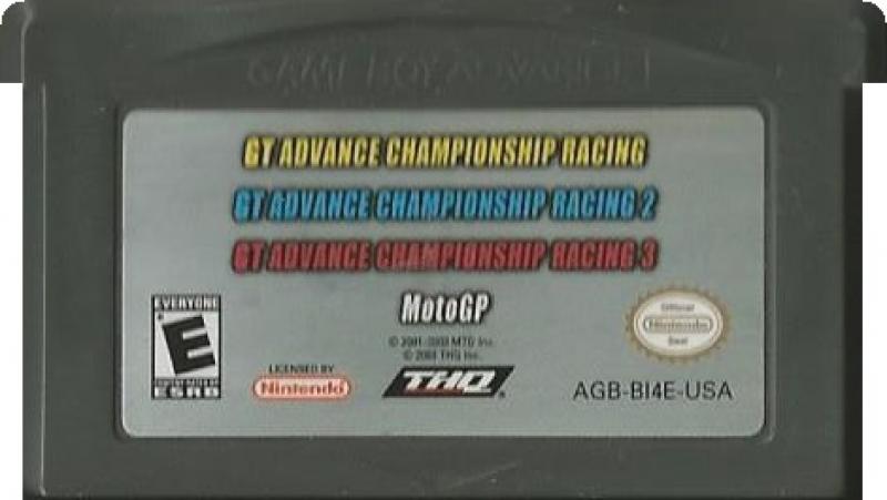 GBA GT Advance Racing 4 Pack - GT Advance Championship Racing 1, 2, 3 ...