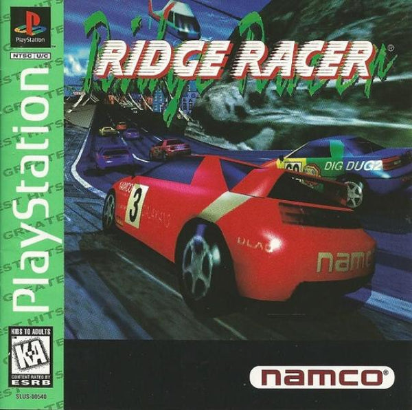 PS1 Ridge Racer - JEWEL CASE - GREATEST HITS