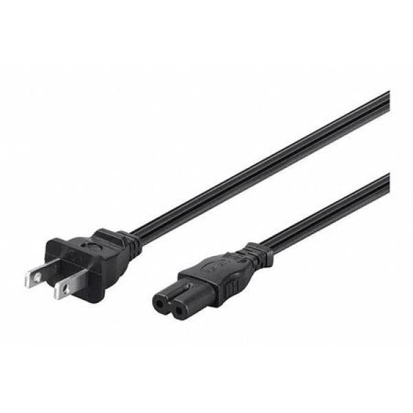 Universal AC Cable - Double Round - PS1 PS2 XBOX DC SAT - USED