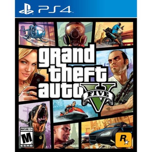 PS4 Grand Theft Auto GTA V 5 - Standard or Premium Edition - DLC MAY NOT BE INCLUDED