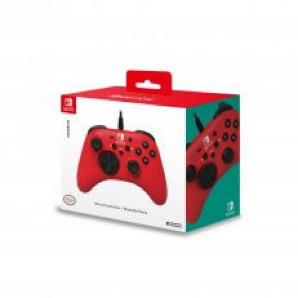 NS Switch Controller (3rd) - Wired - HORIPAD - Red - NEW