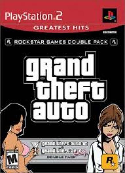 PS2 Grand Theft Auto GTA - Double Pack - GTA III 3 / Vice City