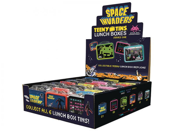 Gamer Toys - Teeny Tins - Mini Lunch Boxes - Space Invaders - ASSORTED - Includes ONE (1)