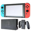 NS F - Nintendo Switch - System HW - Original - Model HAC - Serial XAW - Neon Blue / Neon Red Joy-Cons - Core with Dock - USED