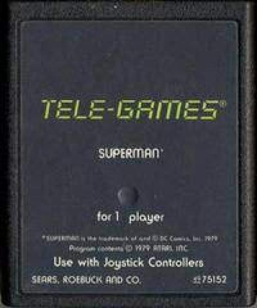 A26 Superman - Sears / TeleGames Text Label
