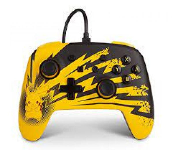 NS Switch Controller (3rd) - Wired - Power A - Pokemon - Lightning Pikachu - NEW