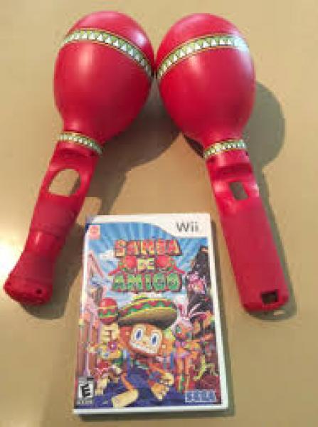 Wii Samba de Amigo - Game and Maracas